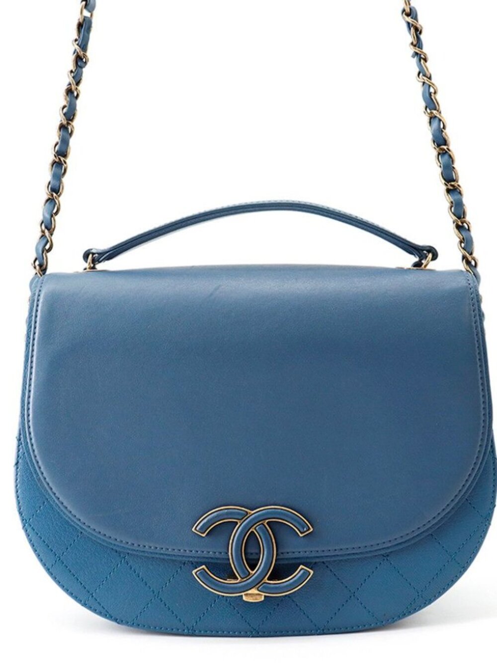 Chanel Chain Shoulder Bag Coco Cab Calfskin 2-Way
